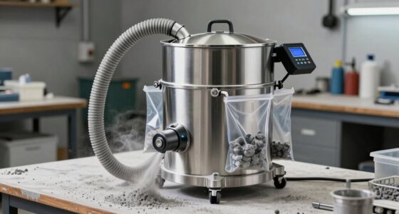 safe powder collection system