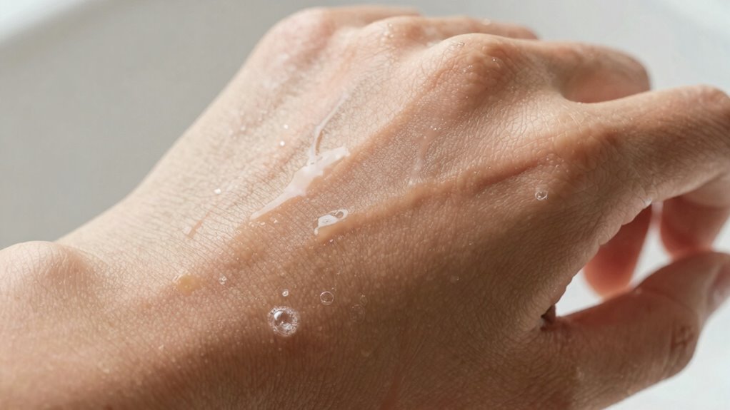 soap residue on skin