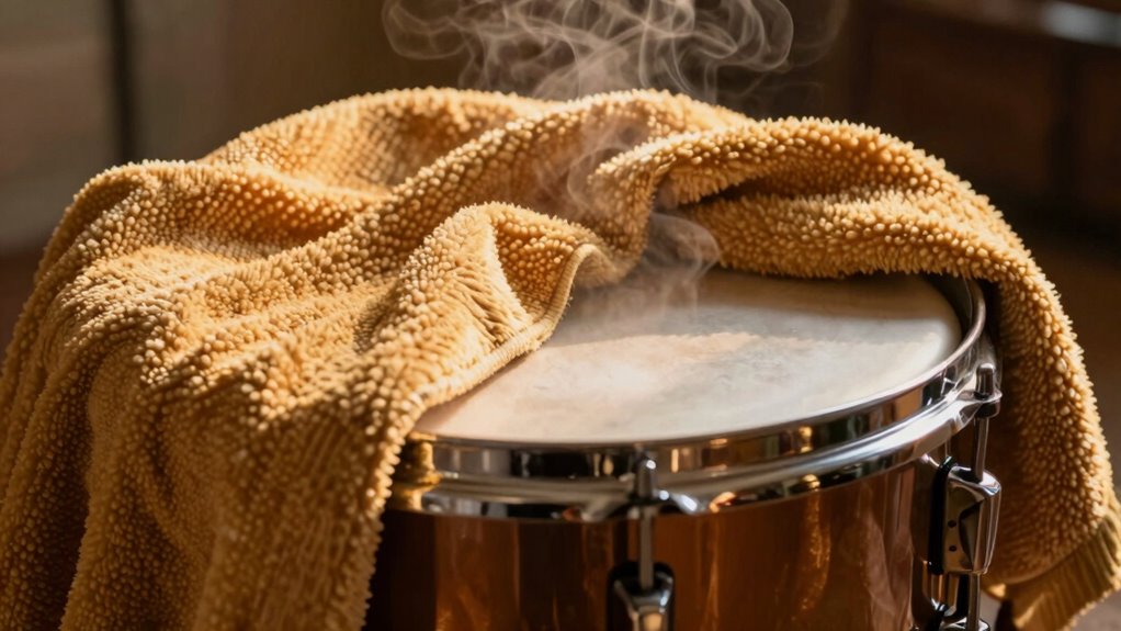 soft warmth over rapid heat