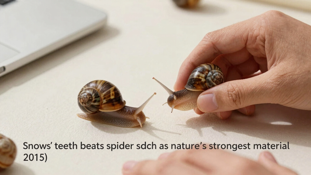 Snails' teeth beats spider silk as nature's strongest material (2015)