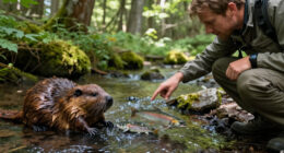 Artificial Beaver Dams Saw Juvenile Coho Salmon Survival Rates Go From 8% To 60%