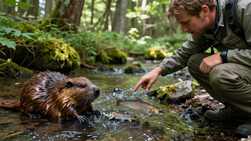 Artificial Beaver Dams Saw Juvenile Coho Salmon Survival Rates Go From 8% To 60%