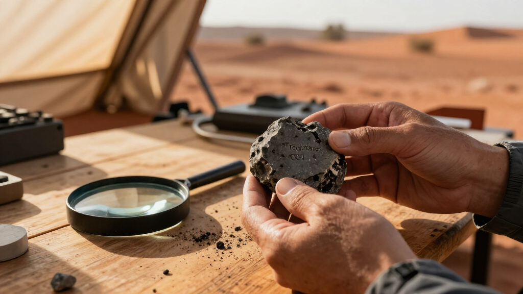 Slice Of Martian Meteorite Teghaza 001
